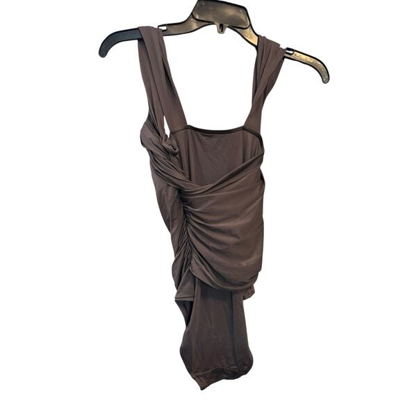 Badgley Mischka Swimsuit Bathing Suit Ruched Slimming One Piece Women's Size 6 - Picture 5 of 5